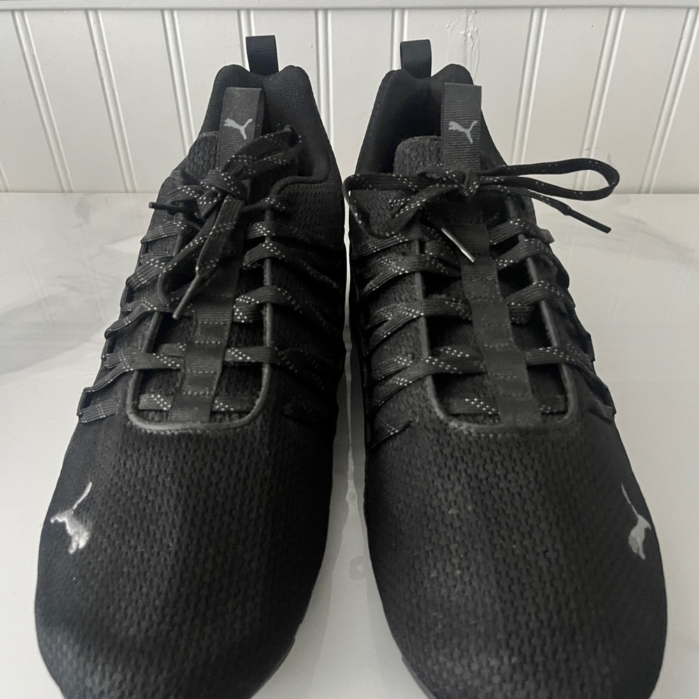 Puma Black Mesh Sneakers